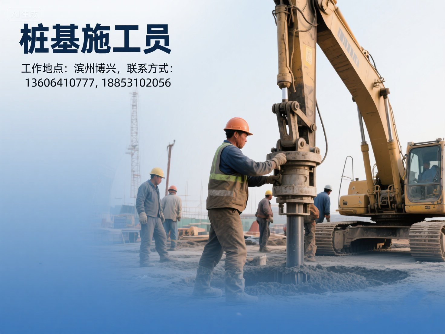 jimeng-2025-07-16-9061-工作地点滨州博兴，工作内容桩基施工员，具体薪资待遇可以电话联系136064107.